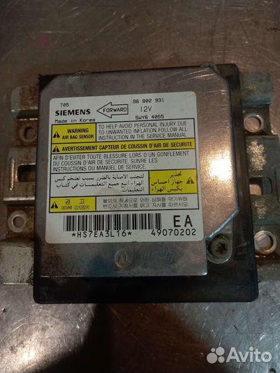 Блок подушек безопасности Chevrolet Lanos