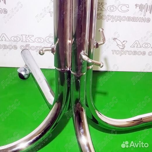 Вешало 4-х рожковое L700мм, H1000-2000мм, хром