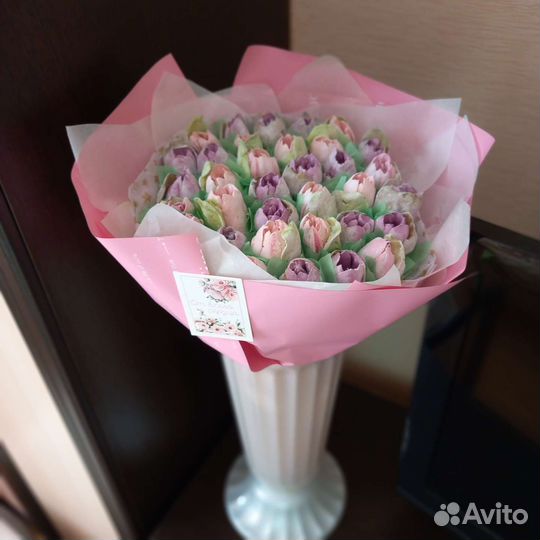 Зефир букет из зефирных цветов