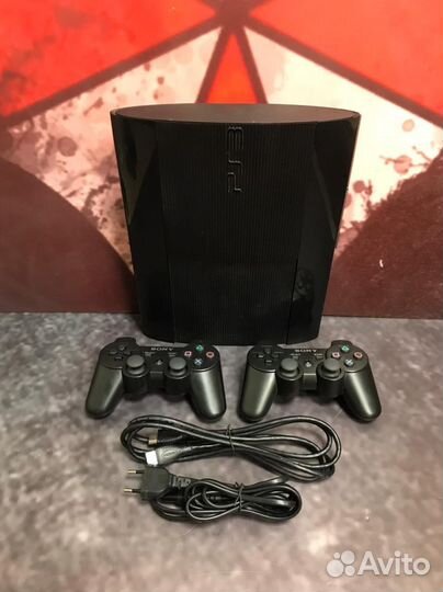 Sony Playstation 3 super slim+45 игр
