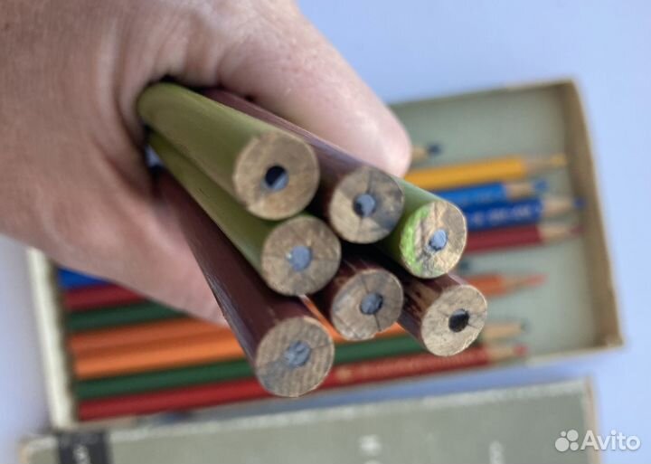 Цветные карандаши СССР и чернографитные карандаши