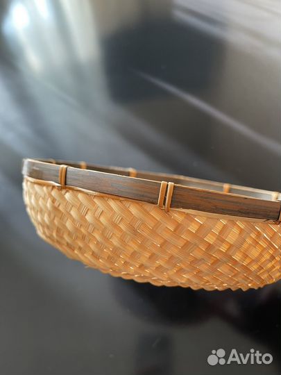 Корзинка из рисовой соломки