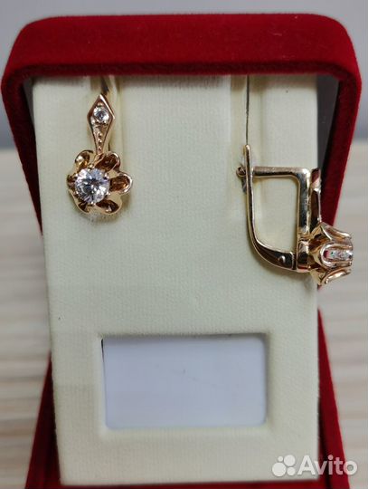 Золотые серьги проба 585 Арт.002503340122