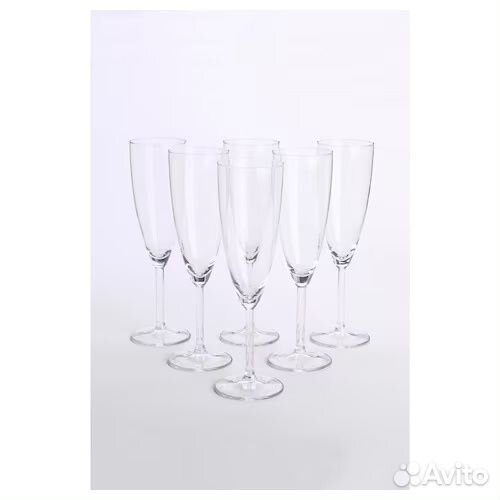 Бокалы для шампанского IKEA -набор из 6шт