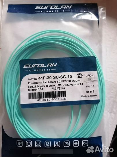 Пач-корд оптический 41F-30-LC-LC-03 Eurolan