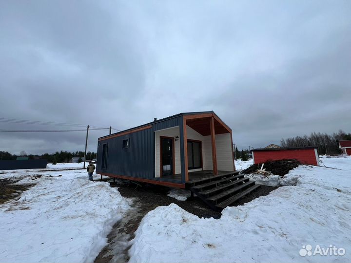 Каркасный модульный дом 52 м2