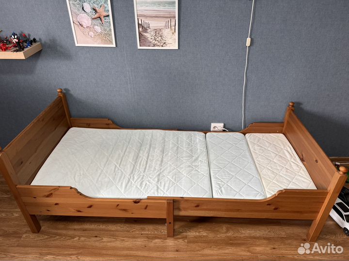 Детская кровать IKEA раздвижная