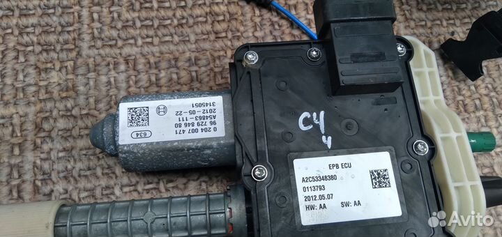 Электропривод стояночного тормоза Citroen C4 2012г