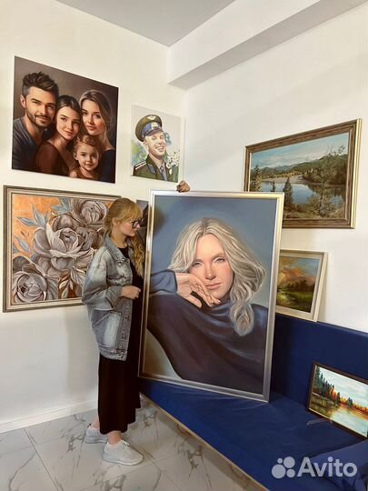Портрет по фото, печать на холсте