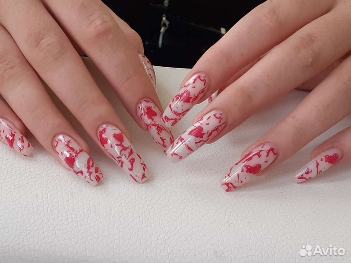 Наращивание ногтей, маникюр, гель-лак