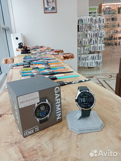Часы Garmin Fenix 7S Silver with graphite
