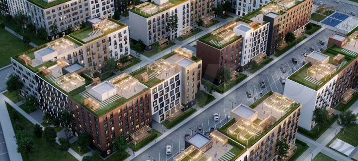 2-к. квартира, 63,5 м², 2/6 эт.