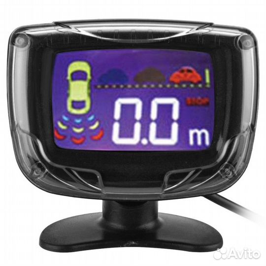 Парктроник с цветным жк-дисплеем и 4 датчиками
