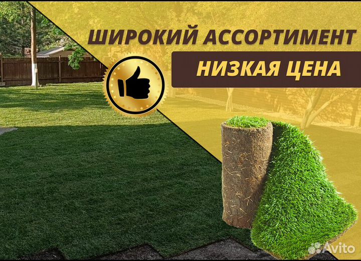 Рулонный газон укладка