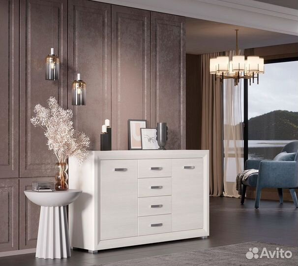 Тумба Мальта B136-KOM2D4S лиственница сибирская