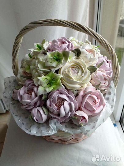 Зефирные букеты, сумочки, корзинки к 1 сентября