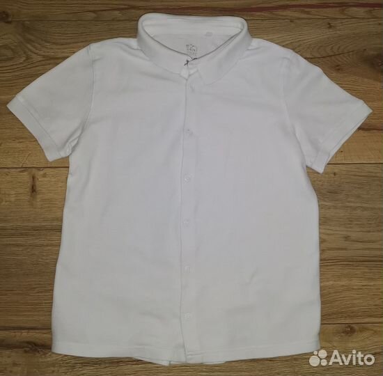 Рубашки школьные 134-140 см (5 штук)