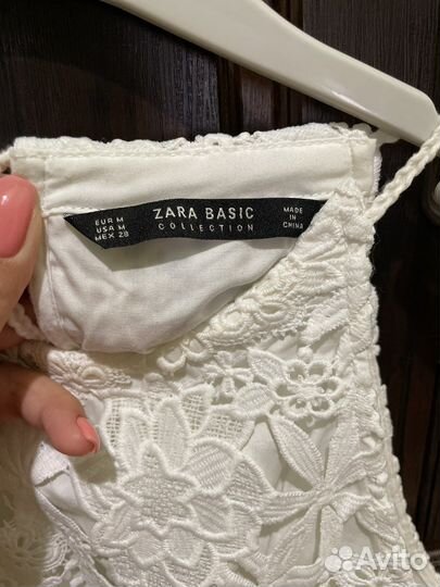 Zara платье летнее белое