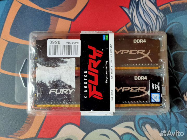 Оперативная память ddr4 kingston 2 по 4