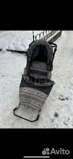 Детские санки коляска бу
