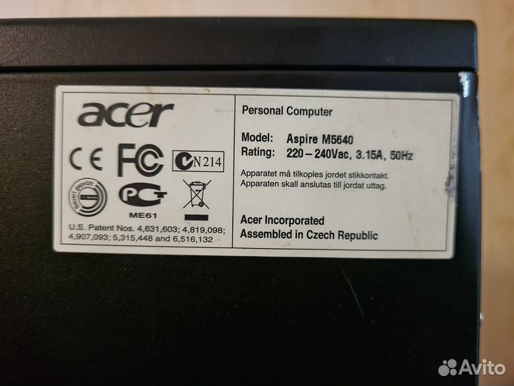 Компьютер Acer ssd/ 4gb/ Windows 10/ 328GB