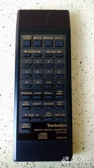 Редкий пульт для сд Technics EUR-64798