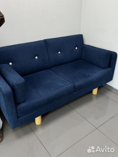 Диван прямой Ингвар Мини, Синий