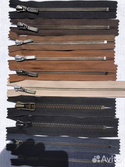 Молнии металлические YKK,emr,tit др