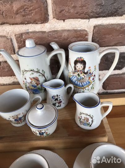 Детский сервиз гдр винтаж и остатки второго бонус