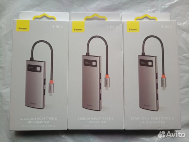 Новый Baseus USB-HUB 5/6/8/9-in-1 USB-C