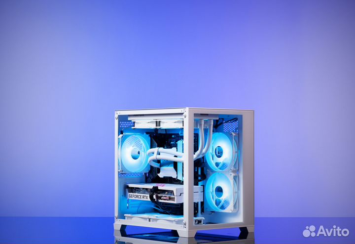 Игровой пк paladin135 GTX 1660 Super 6GB б.у. Ryzen 5 2600 Evesky AquaBox O11 Dynamic Evo argb white