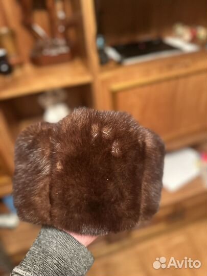 Норковая шапку мужская