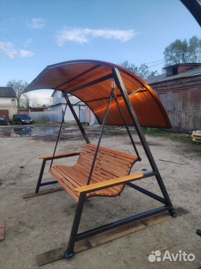 Садовая качель в стиле лофт