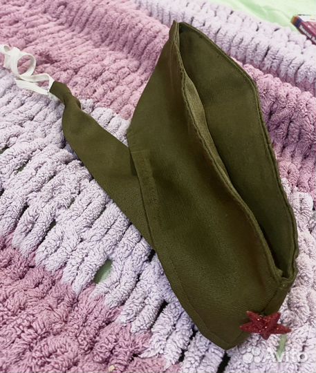 Пилотка и галстук детские темно-зеленые