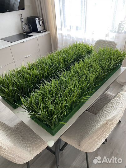 Искусственная трава осока в блоках