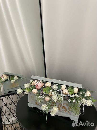 Шкатулка деревянная винтаж