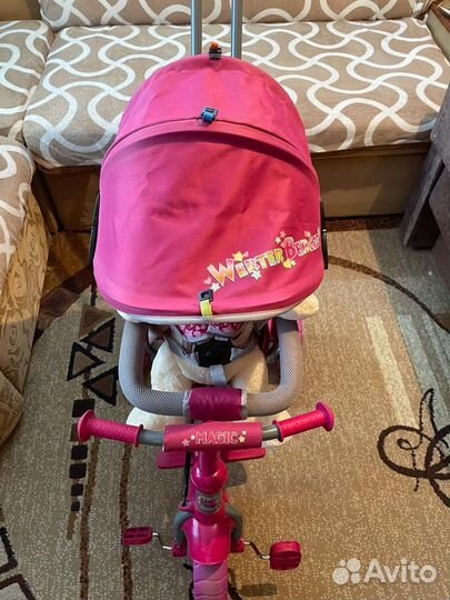 Велосипед коляска с ручкой