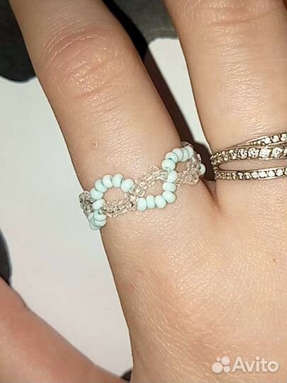 Кольцо из бисера