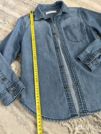 Джинсовая рубашка.128.zara