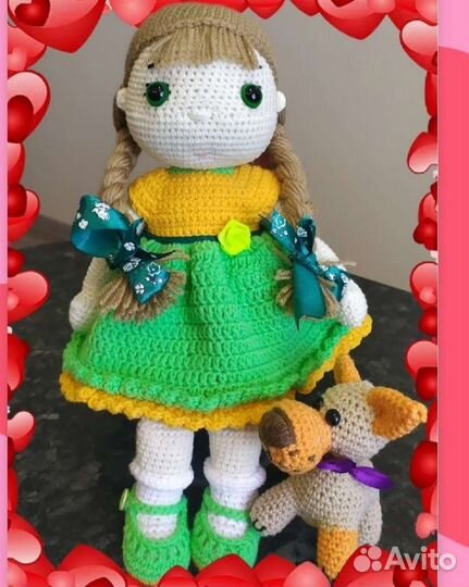 Вязаная кукла крючком