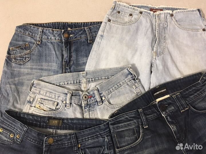 Джинсы женские пакет 5 шт р-р 25-27