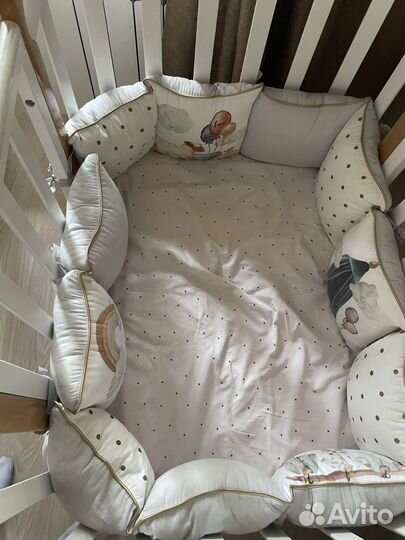 Бортики-подушки в кроватку