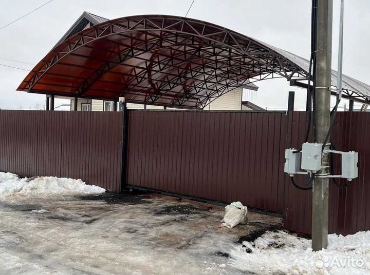 Забор из профнастила под ключ