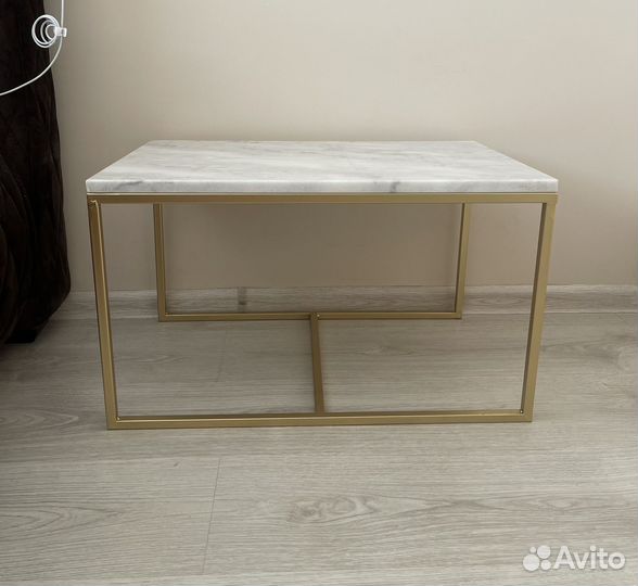 Кофейный столик 58*38*34 мрамор