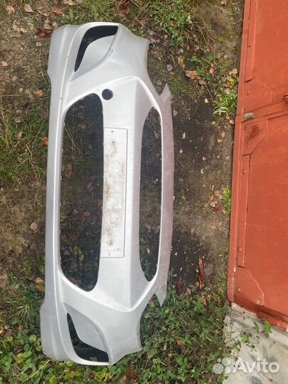 Передний бампер на hyundai solaris
