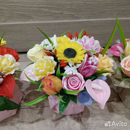 Букеты и мыло ручной работы