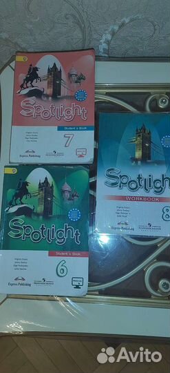 Учебники английского языка 6,7,8 класс