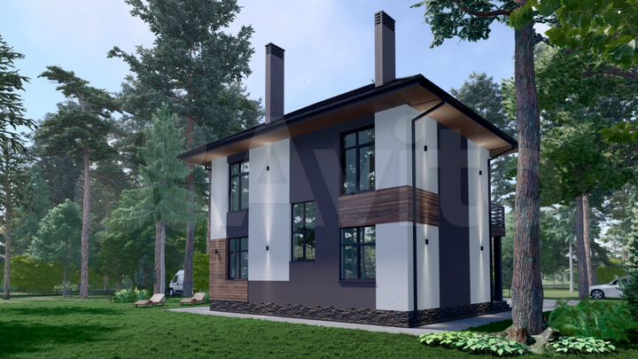 Дом 122 м² на участке 10 сот.