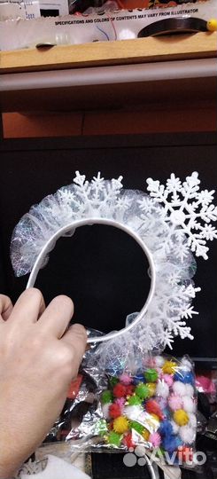 Ободок снежинка