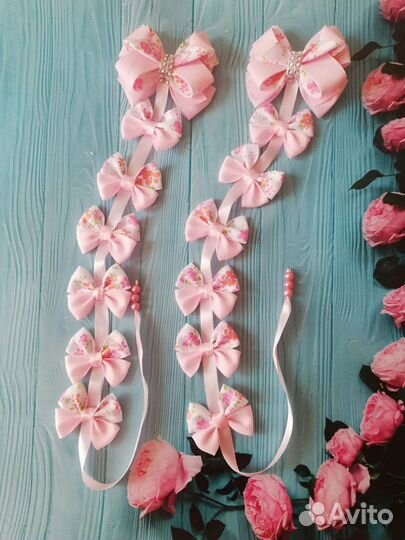 Банты в школу, ленты в косу, ручная работа